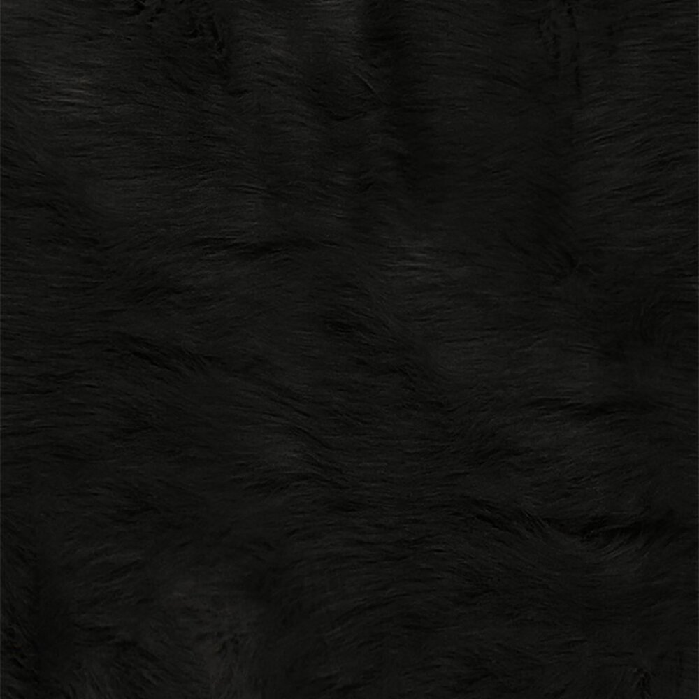 Luxe Home Decor Classic Faux Rabbit Rectangular Rug | 1-Piece | Grey | 5'x8' - Picture 5 of 5
